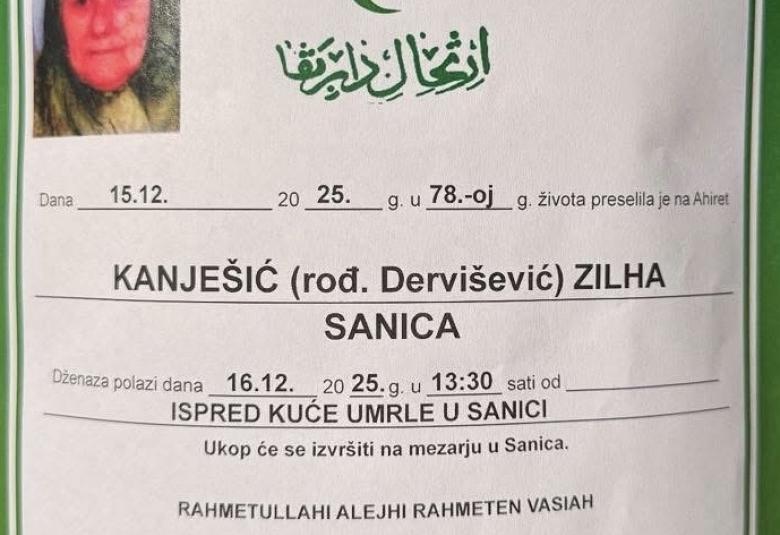 Kanješić (rođ. Dervišević) Zilha