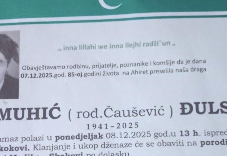 MUHIĆ (rođ. Čaušević) DULSE