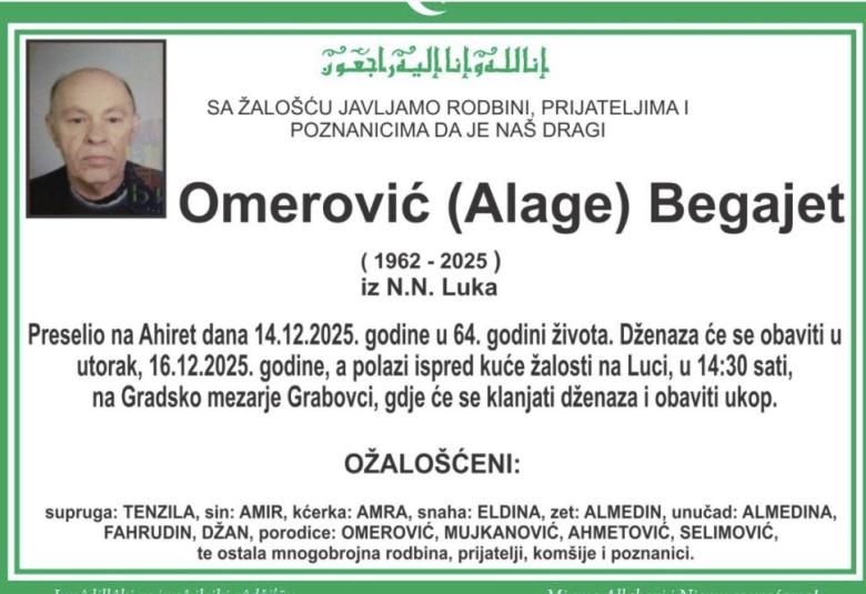 Omerović (Alage) Begajet