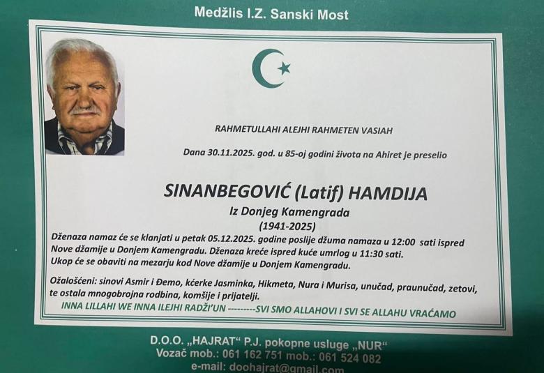 Sinanbegović (Latif) Hamdija