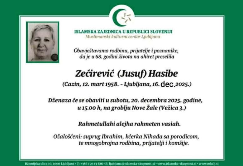 Zećirević (Jusuf) Hasibe