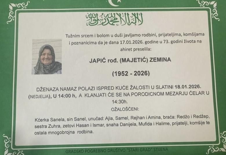 Japić, rođ. (Majetić) Zemina
