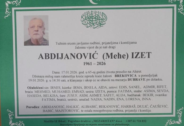 Abdijanović (Mehe) Izet