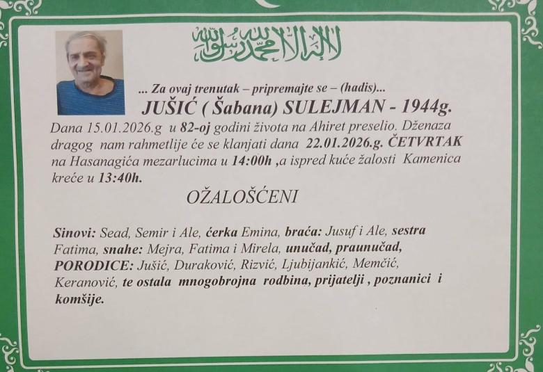 Ju&scaron;ić (&Scaron;abana) Sulejman