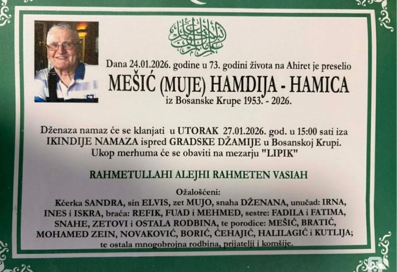 Me&scaron;ić (Muje) Hamdija &ndash; Hamica