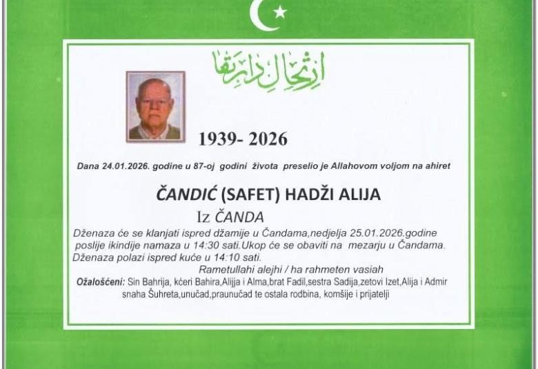 Čandić (Safet) hadži Alija iz Čanda