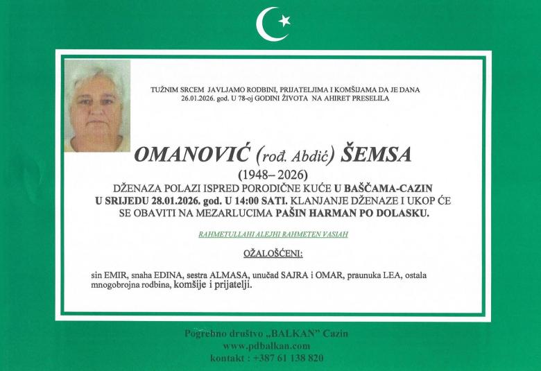 Omanović (rođ. Abdić) &Scaron;emsa