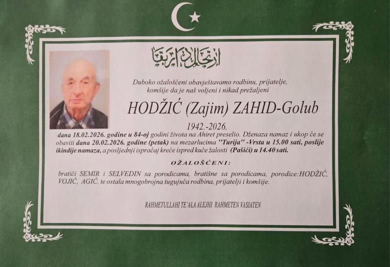 Hodžić (Zajim) Zahid-Golub
