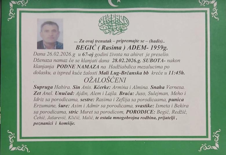 Begić (Rasima) Adem 