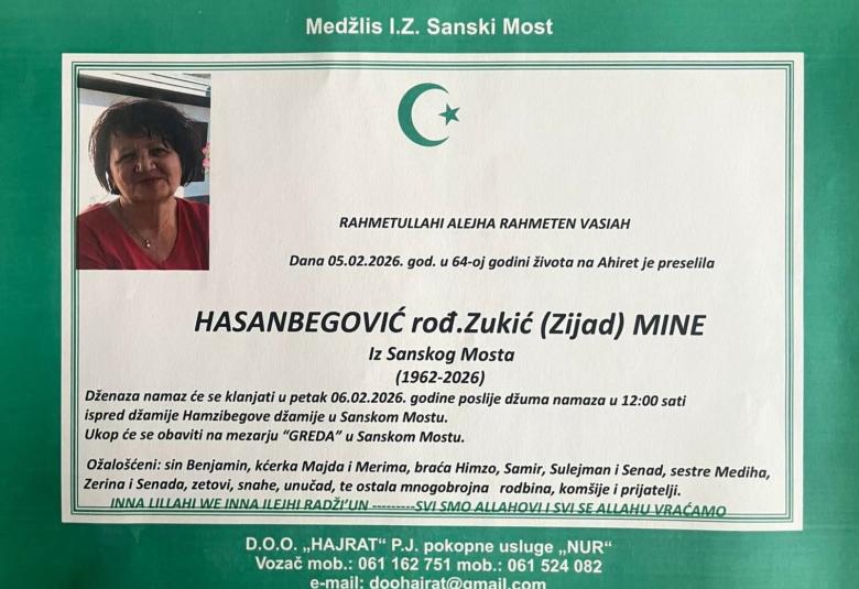 Hasanbegović, rođ. Zukić (Zijad) Mine