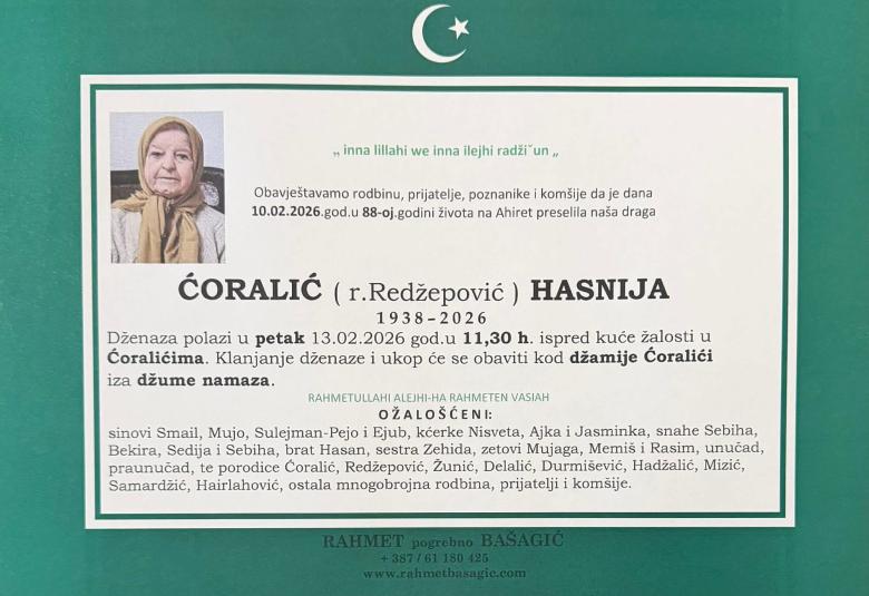 Ćoralić (r. Redžepović) Hasnija
