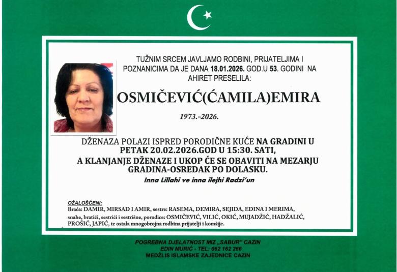 Osmičević (Ćamila) Emira