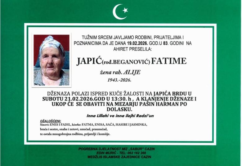 Japić (rođ. Beganović) Fatime