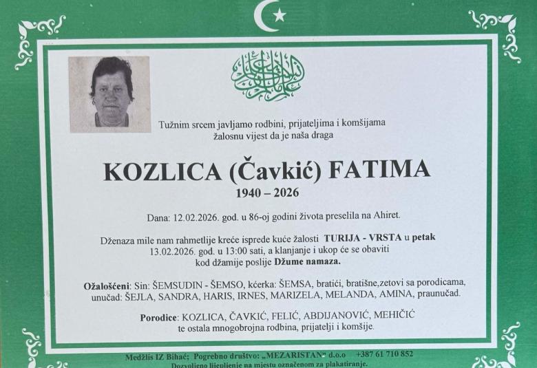 Kozlica (Čavkić) Fatima