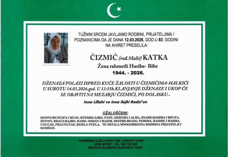 Čizmić (rođ. Malić) Katka