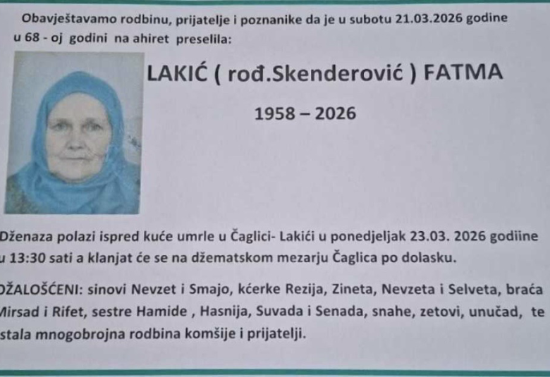 Lakić (rođ. Skenderović) Fatma
