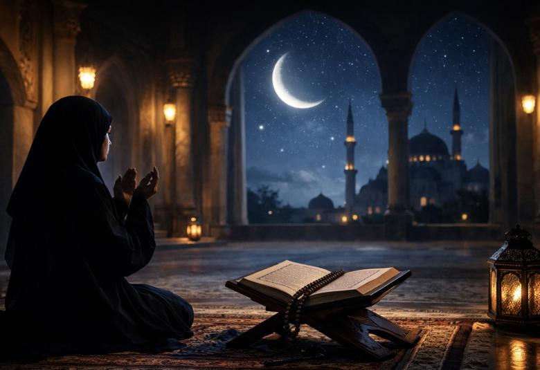 Ibadet. ilustracija