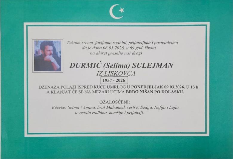 Durmić (Selima) Sulejman