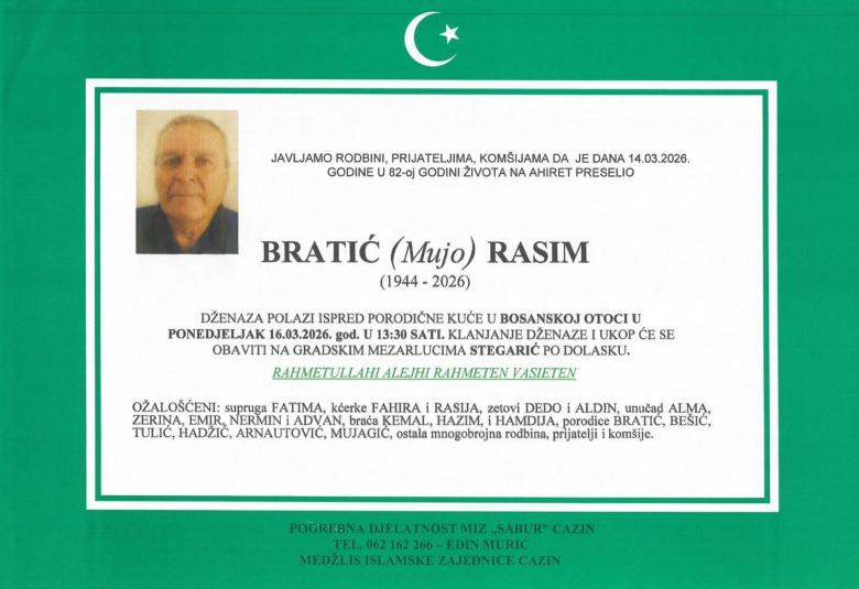 Bratić (Mujo) Rasim