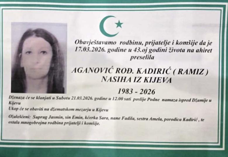 Aganović rođ. Kadirić (Ramiz) Nasiha 