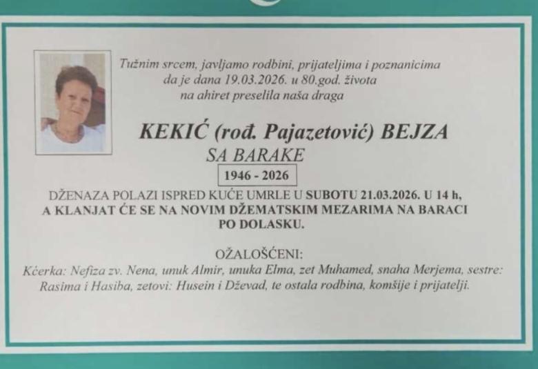 Kekić (rođ. Pajazetović) Bejza