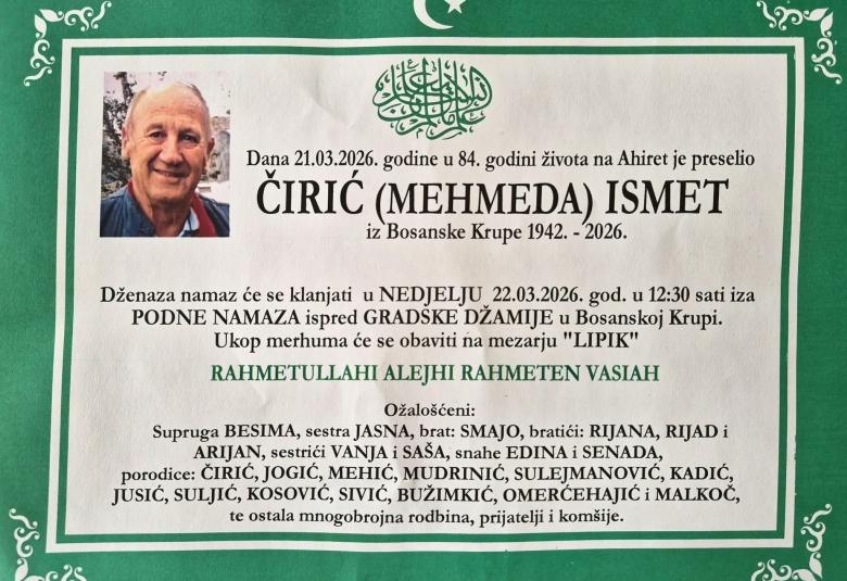 Ćirić (Mehmeda) Ismet