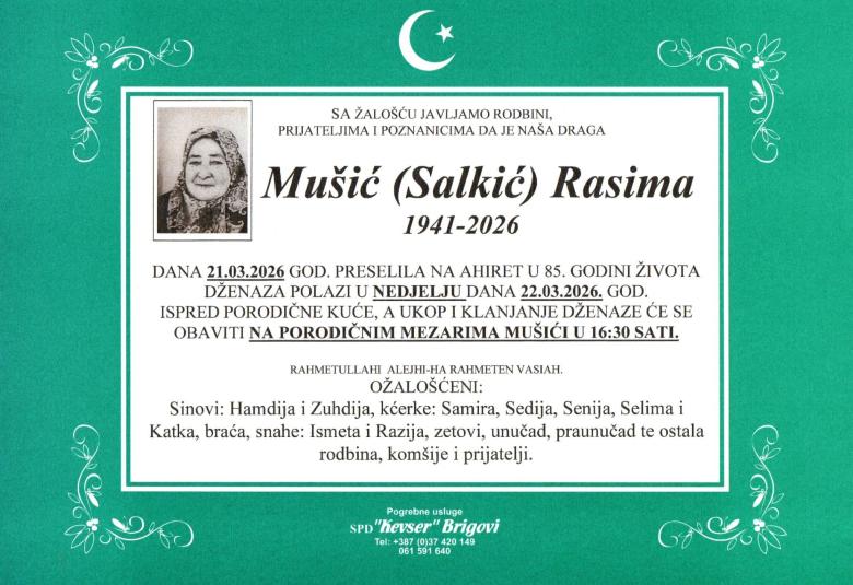 Mu&scaron;ić (Salkić) Rasima