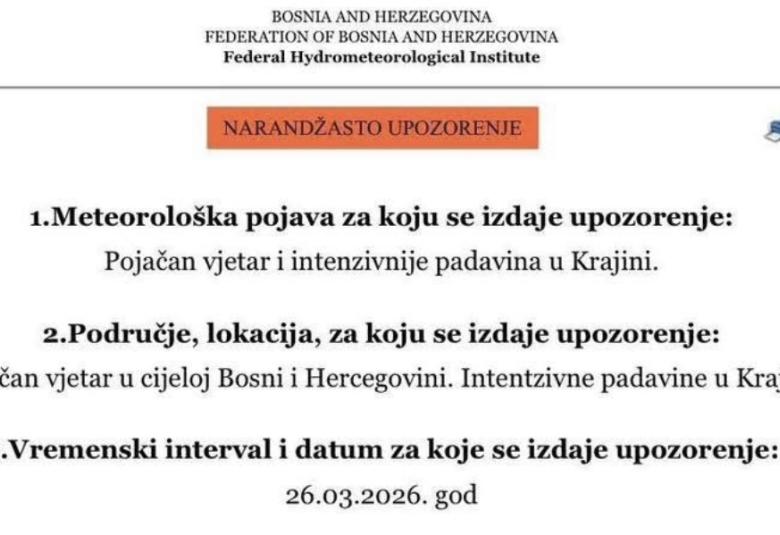 Narandzasto upozorenje