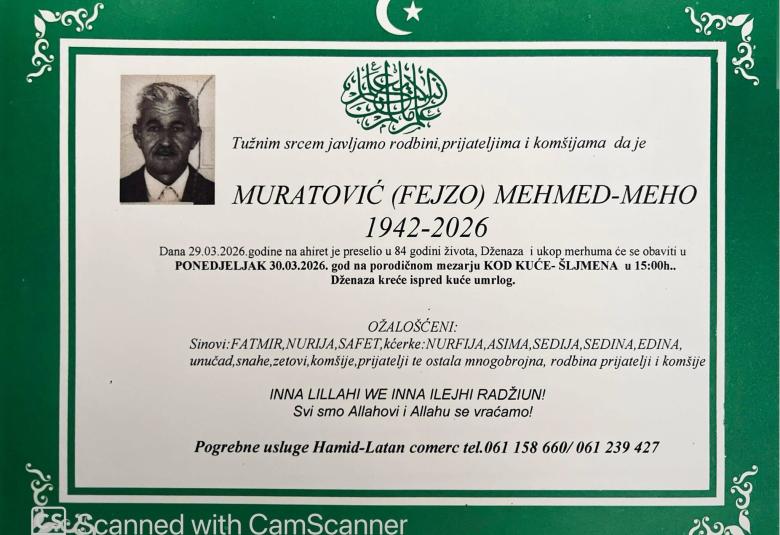 Muratović (Fejzo) Mehmed-Meho