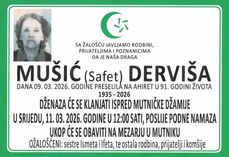 Mu&scaron;ić (Safet) Dervi&scaron;a