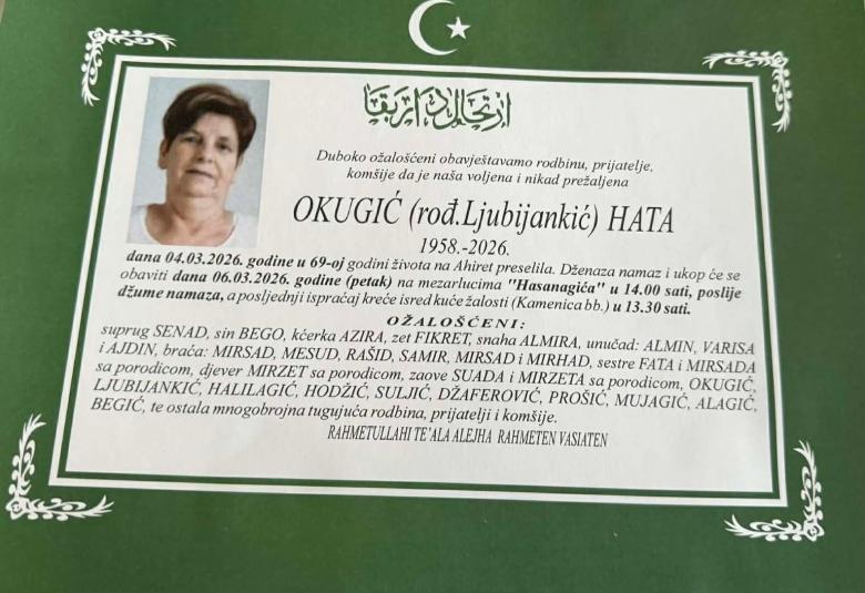 Okugić (rođ. Ljubijankić) Hata