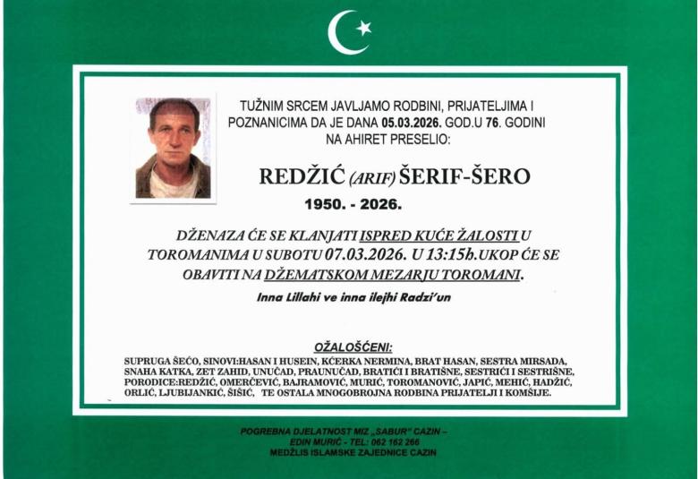 Redžić (Arif) &Scaron;erif &ndash; &Scaron;ero