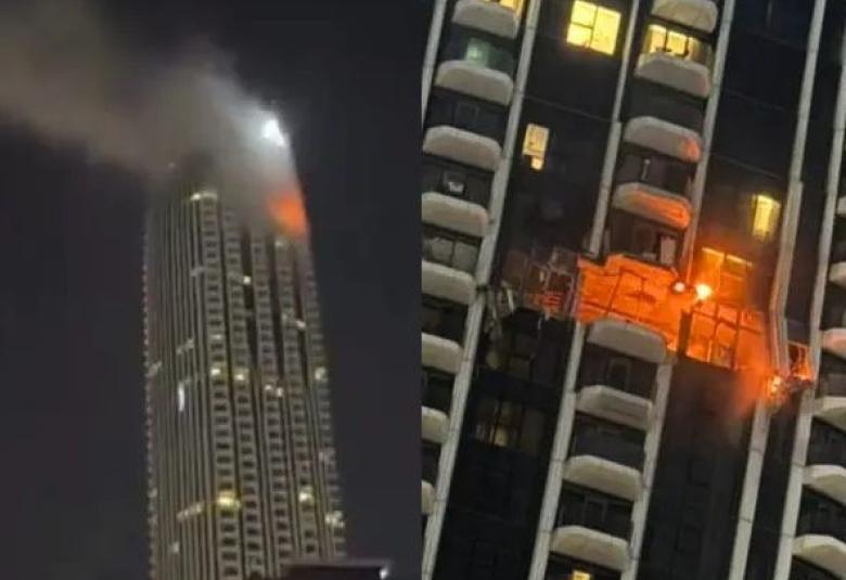 dubai pozar foto X Screenshot