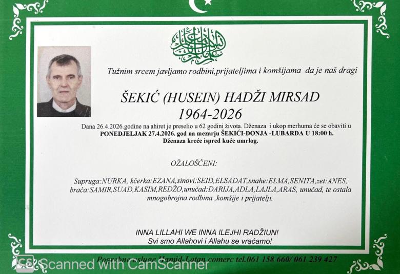 &Scaron;ekić (Husein) Hadži Mirsad