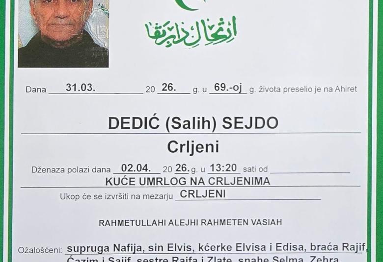 Dedić (Salih) Sejdo