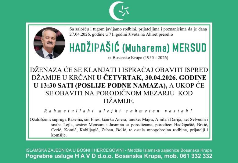 Hadžipa&scaron;ić (Muharema) Mersud