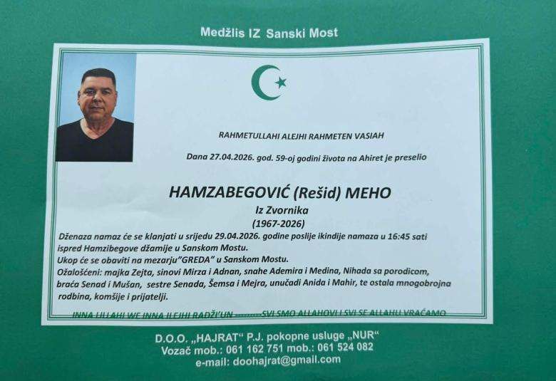 Hamzabegović (Re&scaron;id) Meho