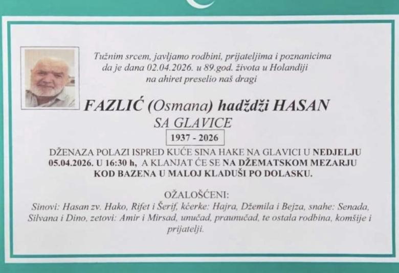 Fazlić (Osmana) hadžija Hasan