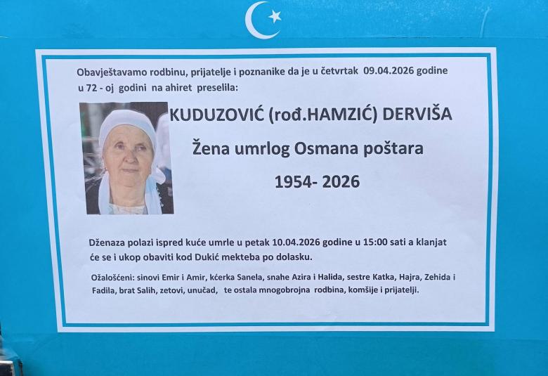 Kuduzović (rođ. Hamzić) Dervi&scaron;a