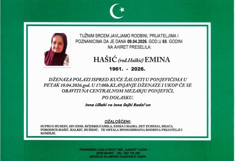 Ha&scaron;ić (rođ. Halkić) Emina
