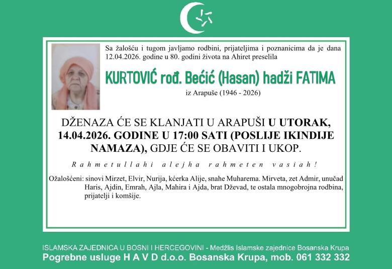 Kurtović, rođ. Bečić (Hasan), hadži Fatima