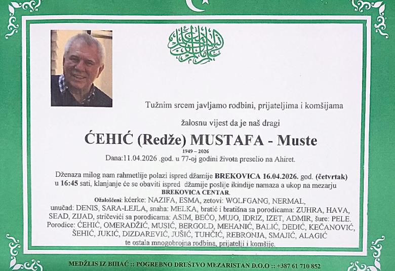 Ćehić (Redže) Mustafa &ndash; Muste