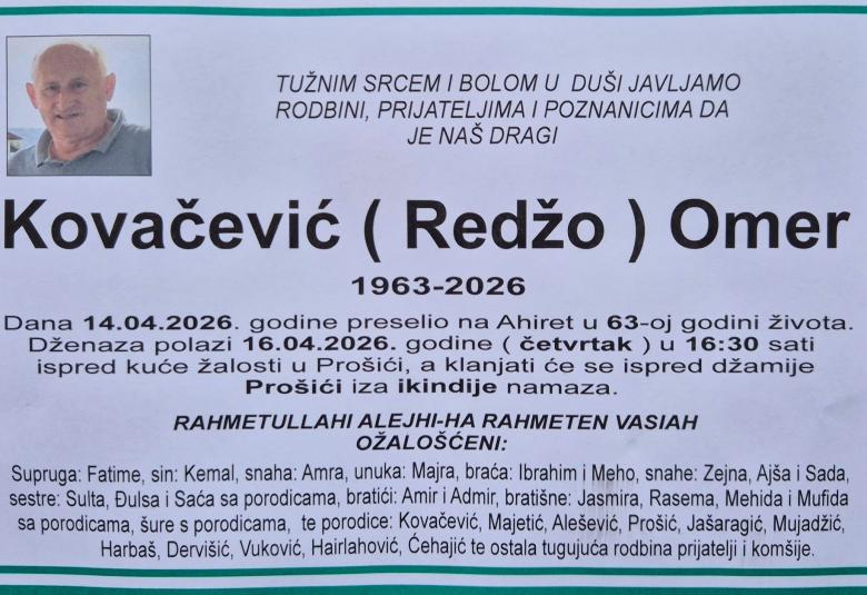 Kovačević (Redžo) Omer