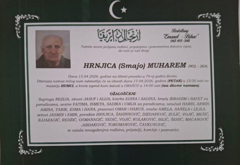 HRNJICA (Smajo) MUHAREM