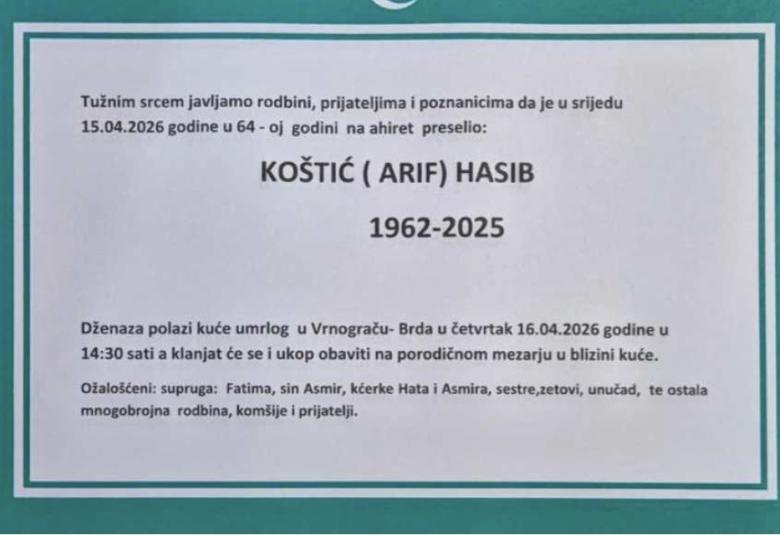 Ko&scaron;tić (Arif) Hasib