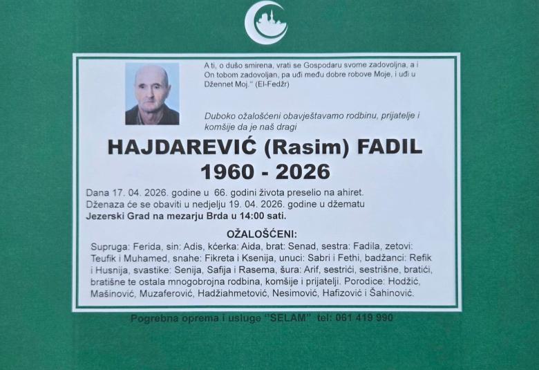Hajdarević (Rasim) Fadil