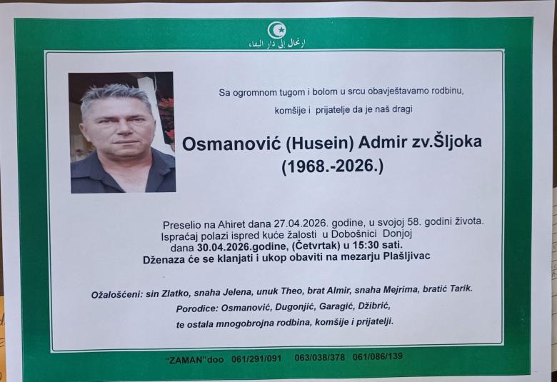 Osmanović (Husein) Admir zv. &Scaron;ijoka