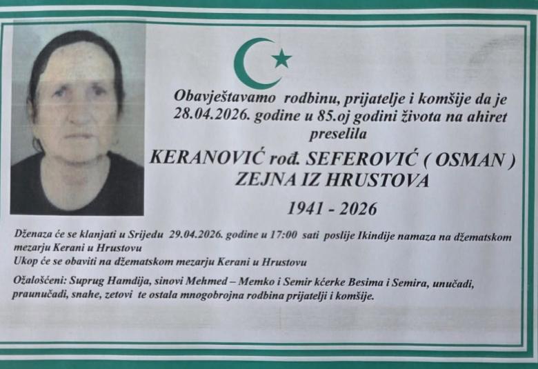 Keranović, rođ. Seferović (Osman)