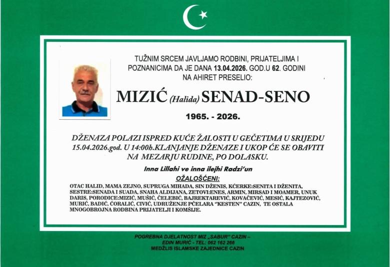 Mizić (Halida) Senad &ndash; Seno
