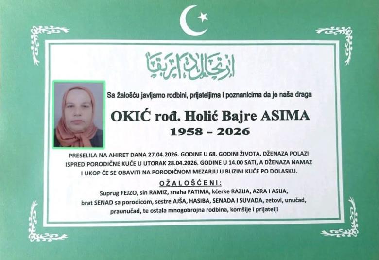 Okić, rođ. Holić Bajre Asima